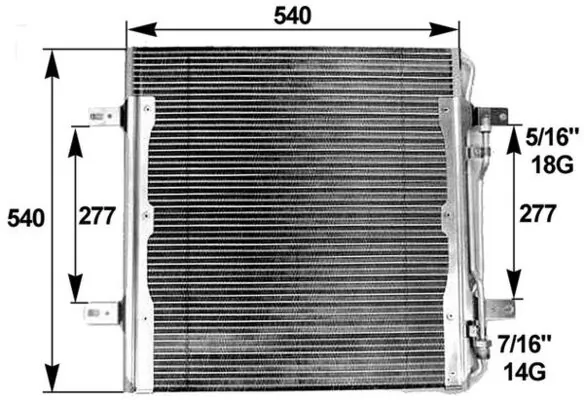 Condenseur, climatisation MAHLE AC 284 000P