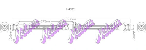 Flexible de frein KAWE H4915