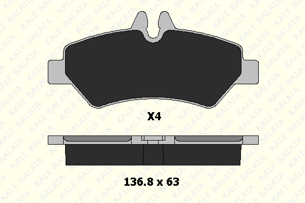 Kit de plaquettes de frein, frein à disque KALE 29190 190 14