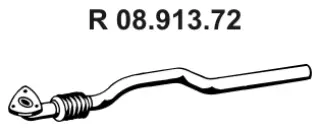 Tuyau d'échappement EBERSPÄCHER 08.913.72
