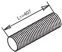 Tuyau d'échappement DINEX 47602