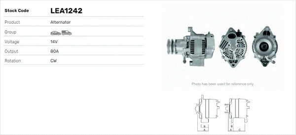 Alternateur LUSA LEA1242
