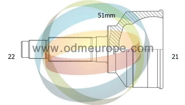 Jeu de joints, arbre de transmission 4X4 ESTANFI EST-12-351989