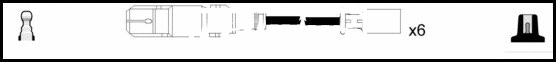 Kit de câbles d'allumage LEMARK HOES1350