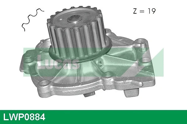 Pompe à eau, refroidissement du moteur LUCAS LWP0884