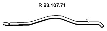 Tuyau d'échappement EBERSPÄCHER 83.107.71