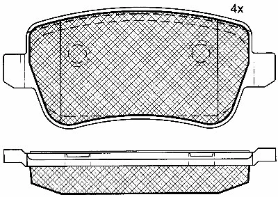 Kit de plaquettes de frein, frein à disque BSF 10775