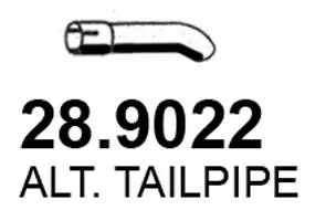 Tuyau d'échappement ASSO 28.9022