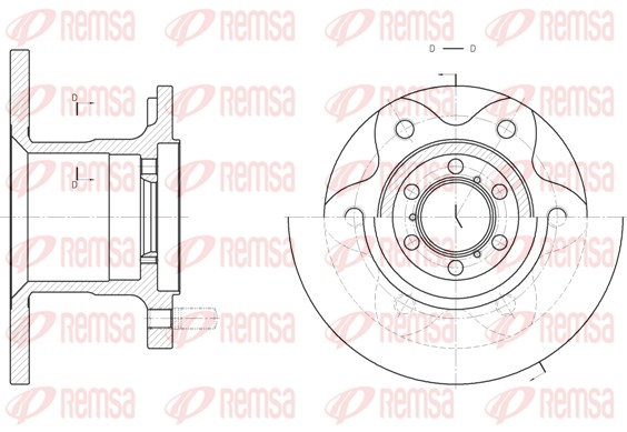 Disque de frein REMSA 6290.00