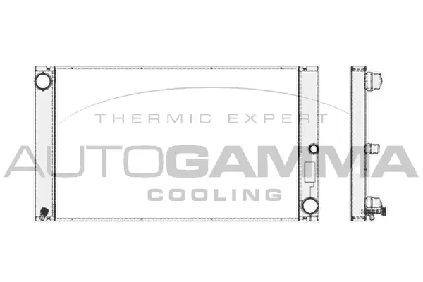 Radiateur, refroidissement du moteur AUTOGAMMA 103390
