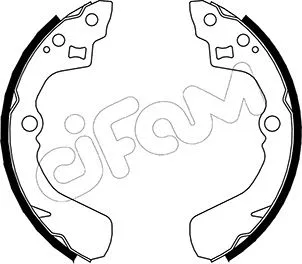Jeu de mâchoires de frein CIFAM 153-037