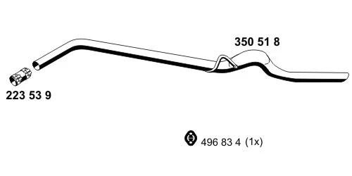 Tuyau d'échappement ERNST 350518