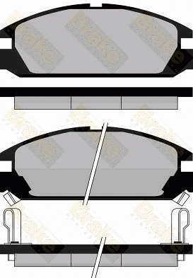 Kit de plaquettes de frein, frein à disque Brake ENGINEERING PA463