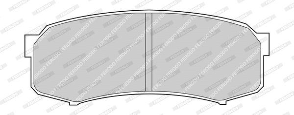 Kit de plaquettes de frein, frein à disque FERODO FDB1021-D