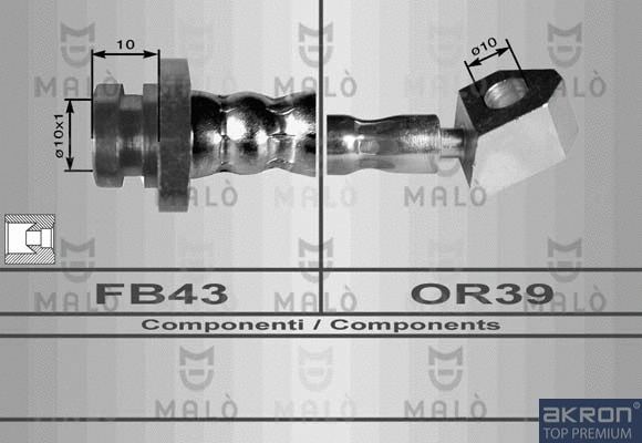 Flexible de frein AKRON-MALÒ 80083