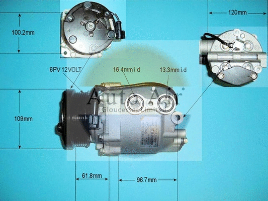 Compresseur, climatisation AUTO AIR GLOUCESTER 14-9662P