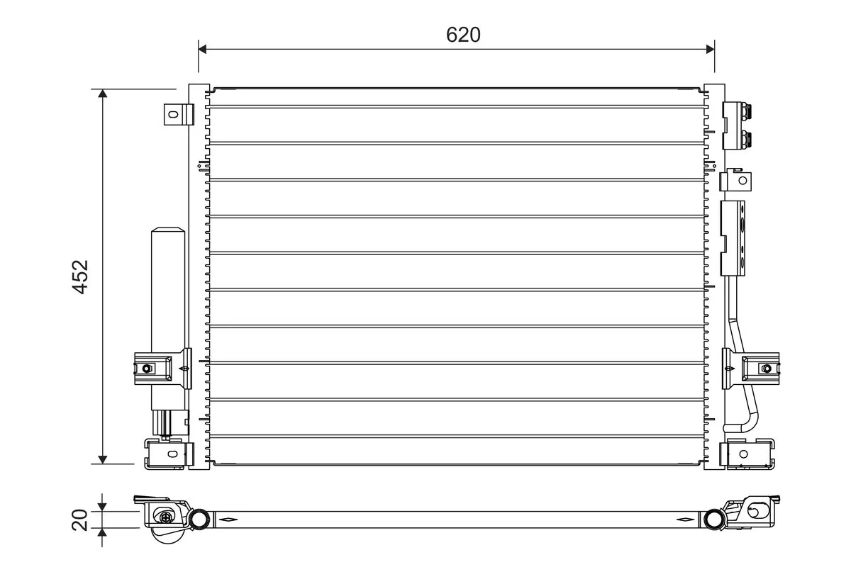 Condenseur, climatisation VALEO 822705