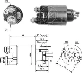 Contacteur, démarreur ZM ZM 708
