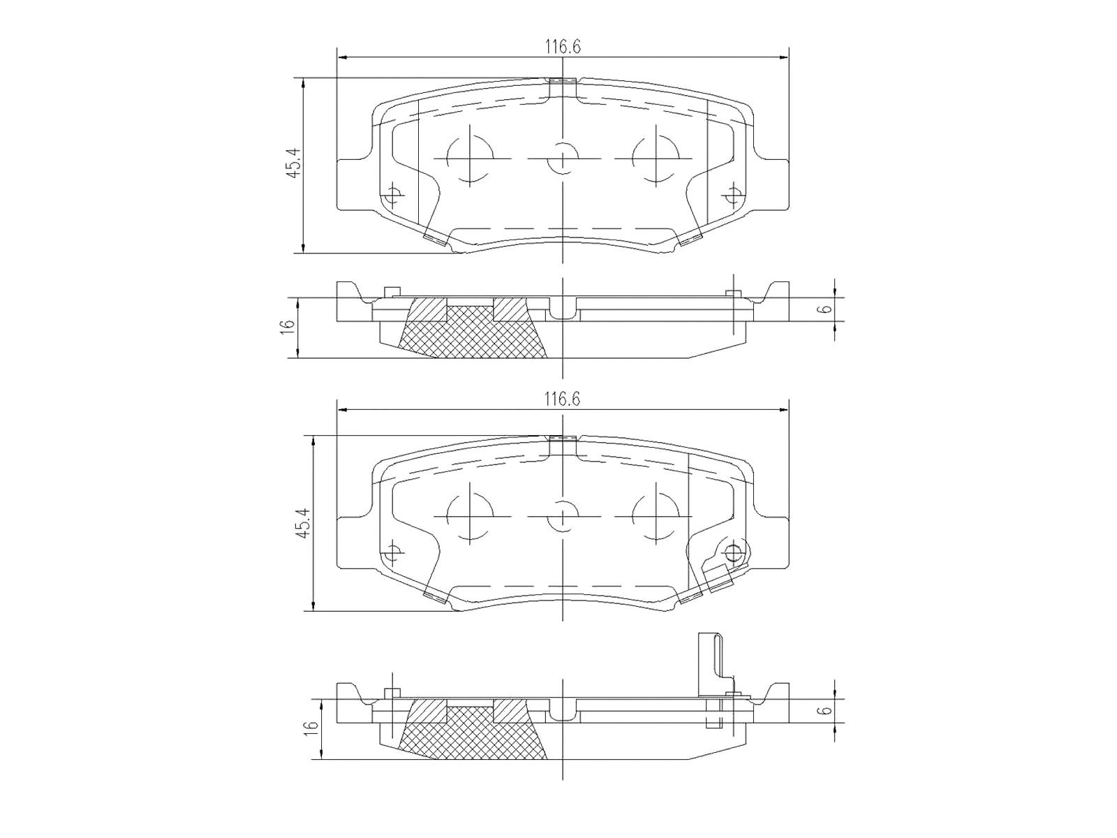 Kit de plaquettes de frein, frein à disque A.Z. Meisterteile AZMT-44-022-1336