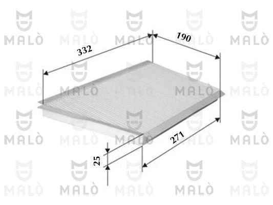 Filtre, air de l'habitacle AKRON-MALÒ 1530661