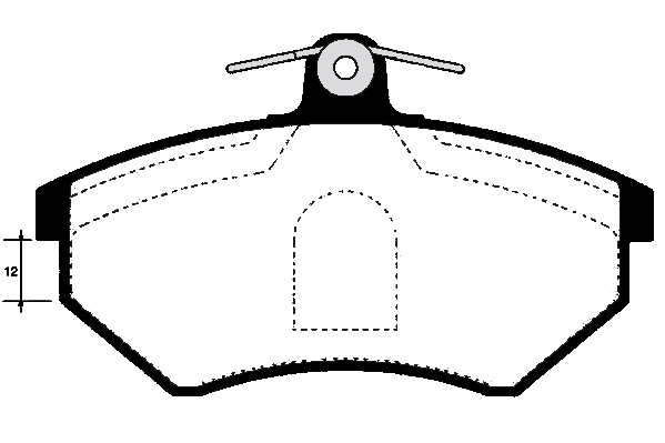 Kit de plaquettes de frein, frein à disque Technika 01546A