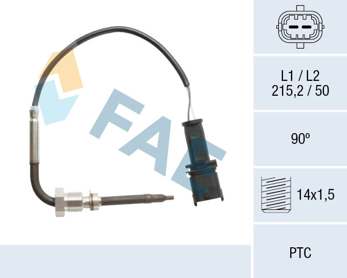 Capteur, température des gaz FAE 68107