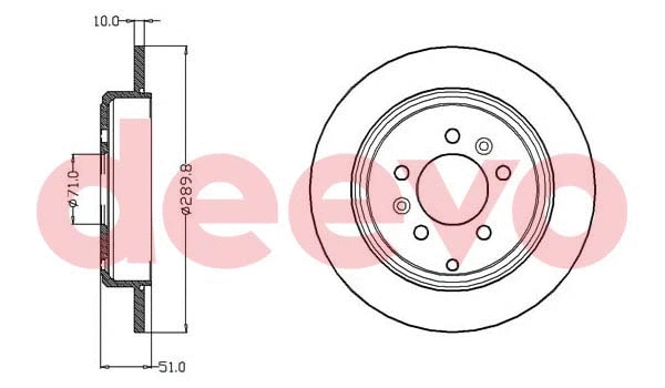 Disque de frein DEEVO BD13280