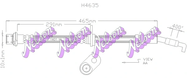 Flexible de frein KAWE H4635