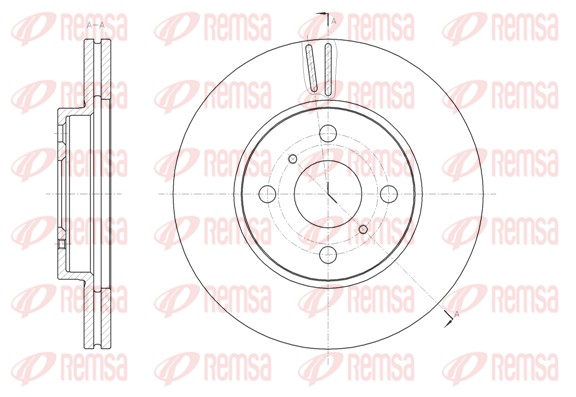 Disque de frein REMSA 61809.10