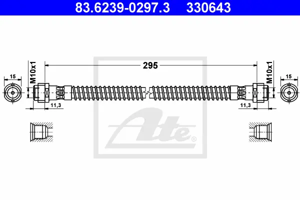 Flexible de frein ATE-APAC 83.6239-0297.3