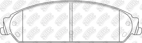 Kit de plaquettes de frein, frein à disque NiBK PN0421