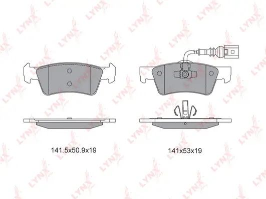 Kit de plaquettes de frein, frein à disque LYNXAUTO BD-8039