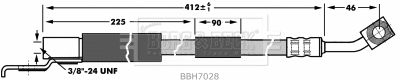 Flexible de frein BORG & BECK BBH7028