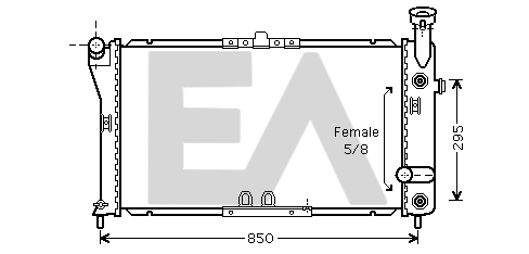 Radiateur, refroidissement du moteur EACLIMA 31R14003
