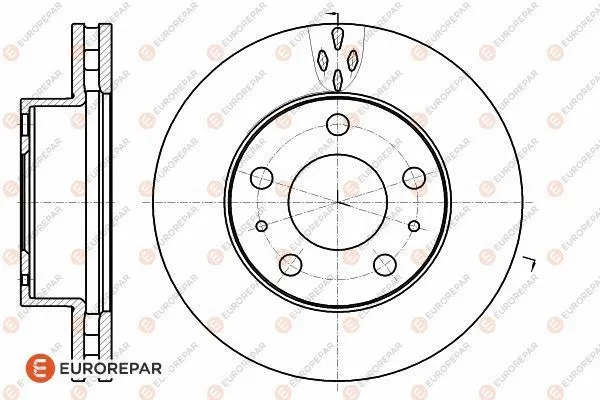 Disque de frein EUROREPAR 1618864580
