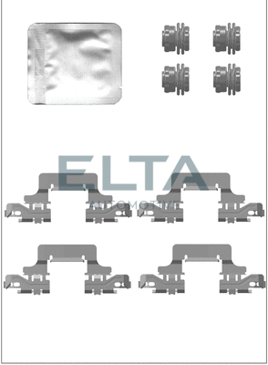 Kit d'accessoires, plaquette de frein à disque ELTA AUTOMOTIVE EA8844