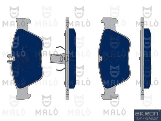 Kit de plaquettes de frein, frein à disque AKRON-MALÒ 1050322