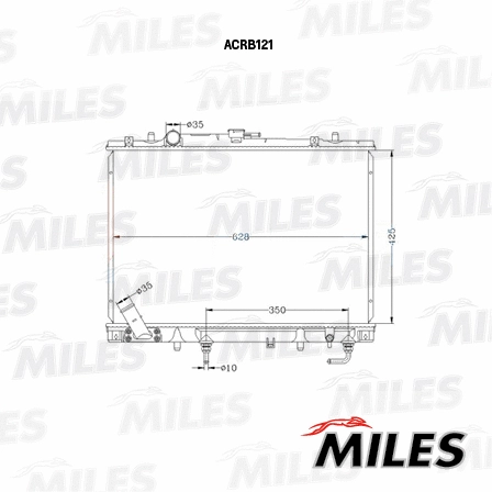Radiateur, refroidissement du moteur MILES ACRB121