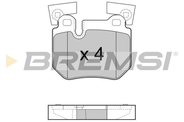 Kit de plaquettes de frein, frein à disque BREMSI BP3473