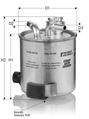 Filtre à carburant TECNECO FILTERS GS10292