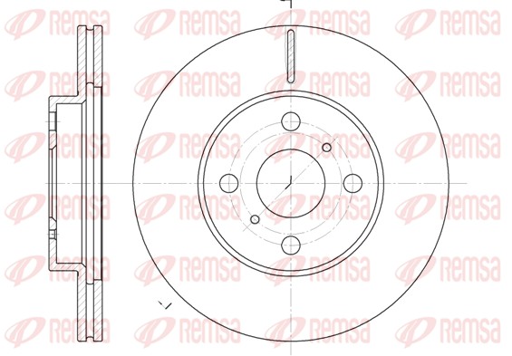 Disque de frein REMSA 6635.10