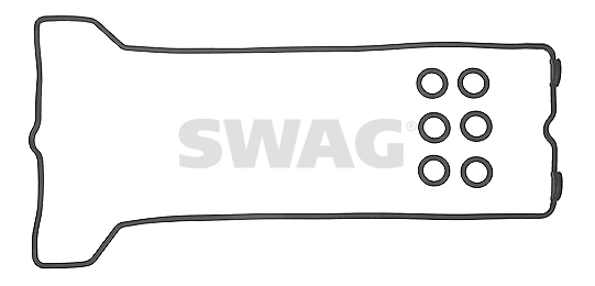 Jeu de joints d'étanchéité, couvercle de culasse SWAG 10 91 1431