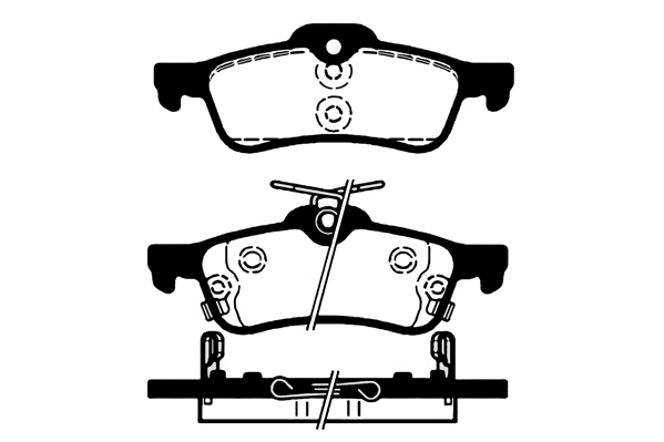 Kit de plaquettes de frein, frein à disque Technika 02402
