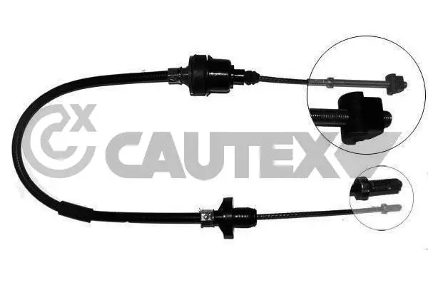 Tirette à câble, commande d'embrayage CAUTEX 489049