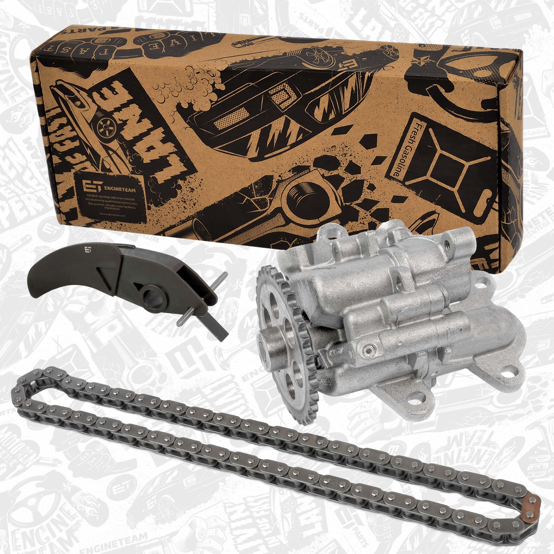 Kit de chaînes, commade de pompe à huile ET ENGINETEAM PU0087VR1