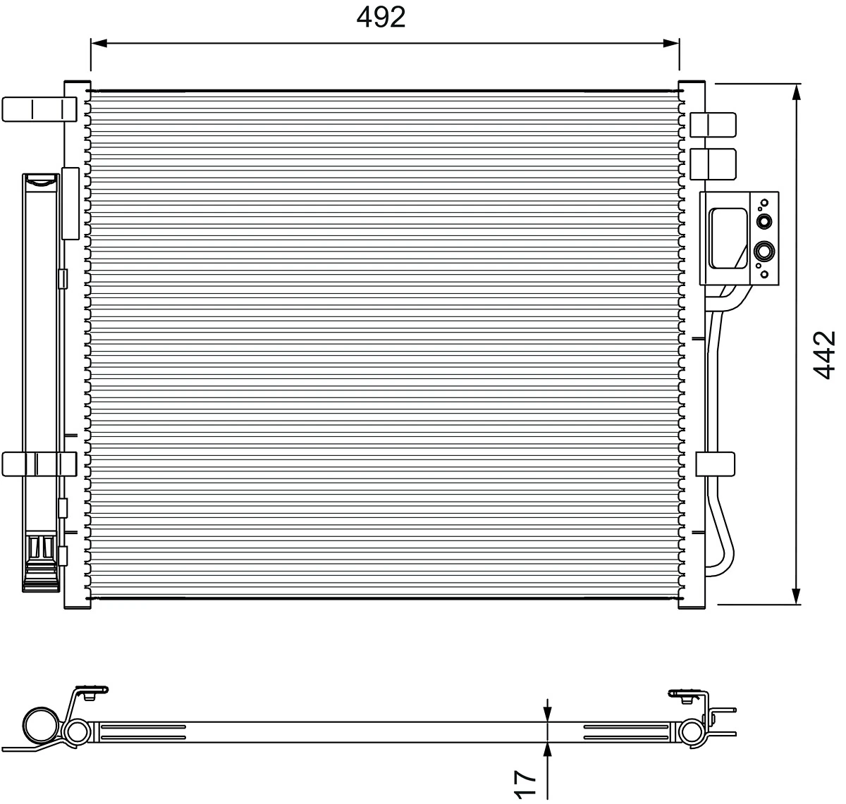 Condenseur, climatisation VALEO 814404