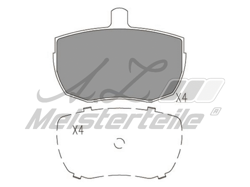 Kit de plaquettes de frein, frein à disque A.Z. Meisterteile AZMT-44-022-1630