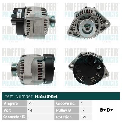 Alternateur HOFFER H5530954