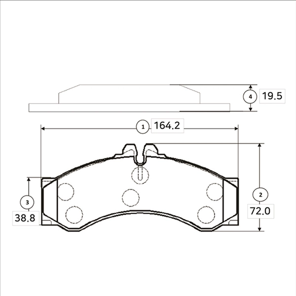 Kit de plaquettes de frein, frein à disque CTR GK0056