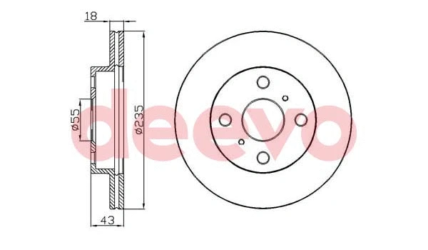 Disque de frein DEEVO BD34840